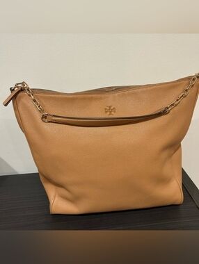 TORY BURCH EUC Tan Leather Satchel Tote! No Call Outs! Soft Beautiful Leather!